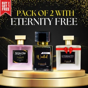 Azzaro Wanted & Selvish By Zamair,+Eternity 50ml Free