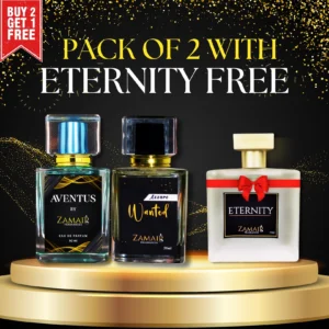 Azzaro Wanted & Aventus By Zamair, + Eternity 50ml Free